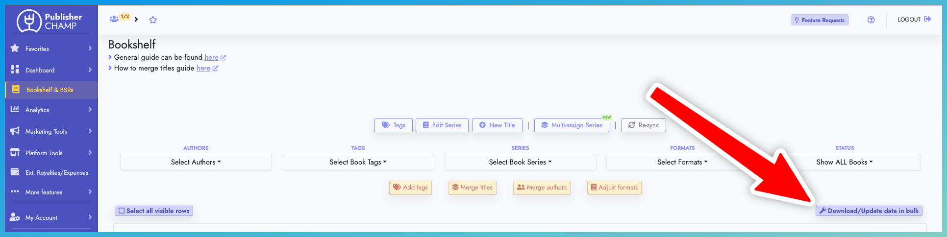 Locate the download button