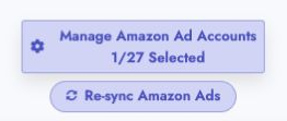 Manage Amazon Ad accounts button