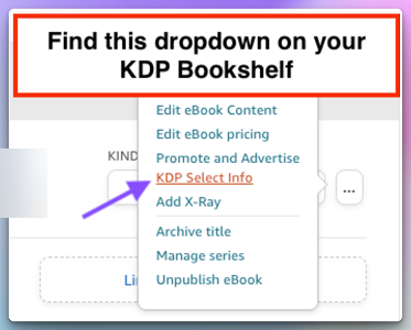 KENPC information from KDP Bookshelf